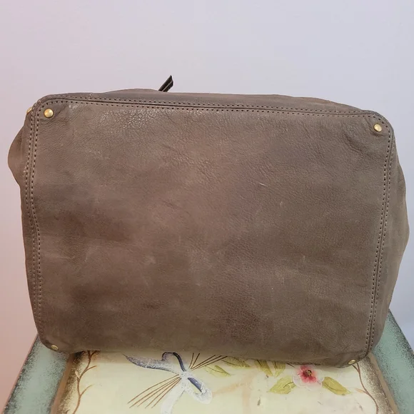 Jerome Dreyfuss Jacques Olive Green Leather Top Handle Adjustable Shoulder Strap - Picture 8 of 16